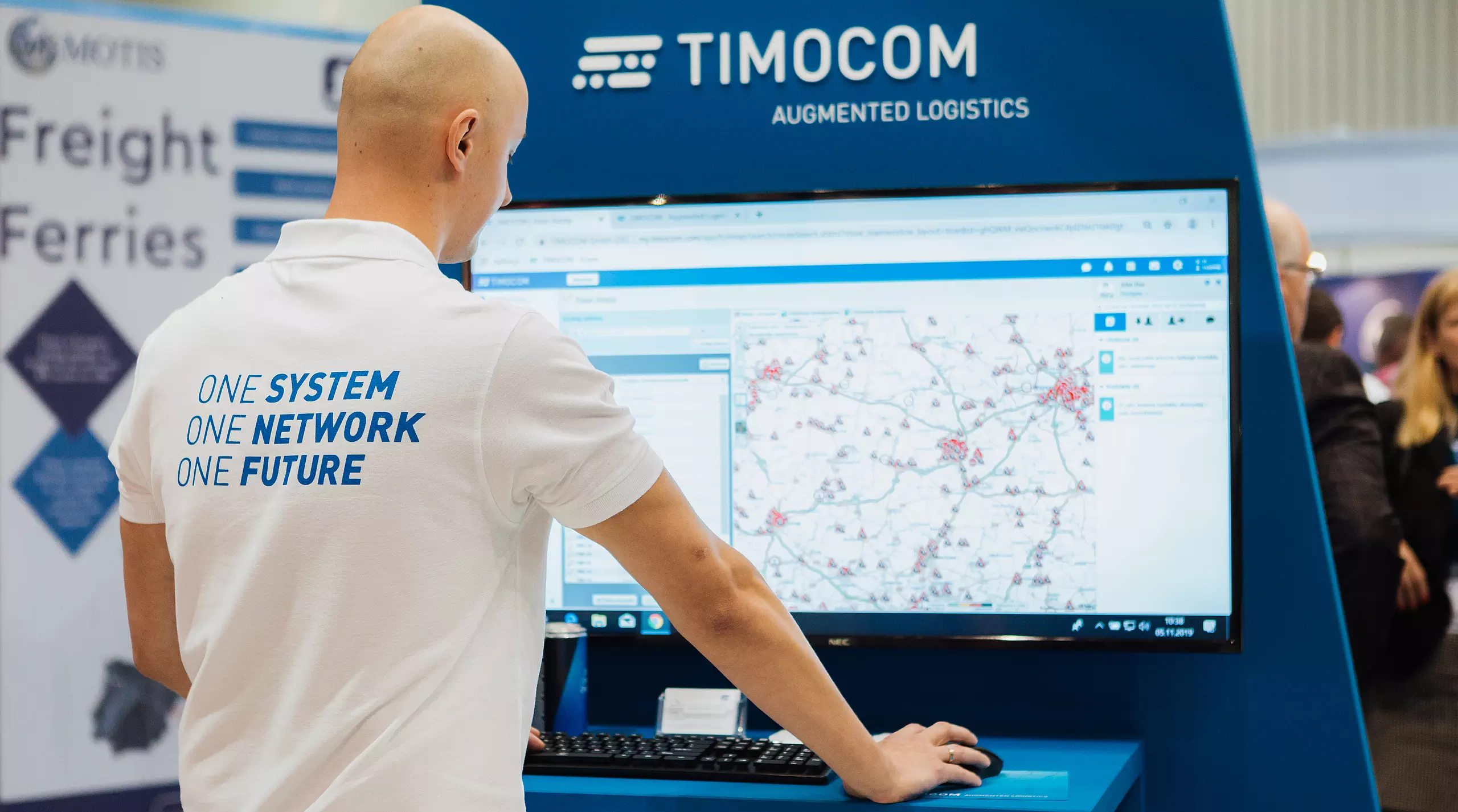 TIMOCOM - zdjęcie z targów - one system, one network, one future