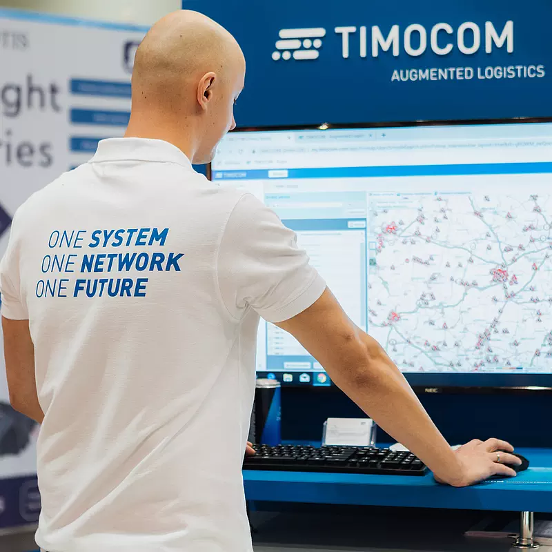 TIMOCOM - zdjęcie z targów - one system, one network, one future